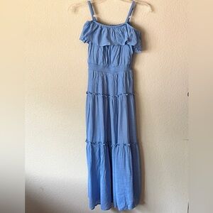 Tiered off the shoulder maxi dress